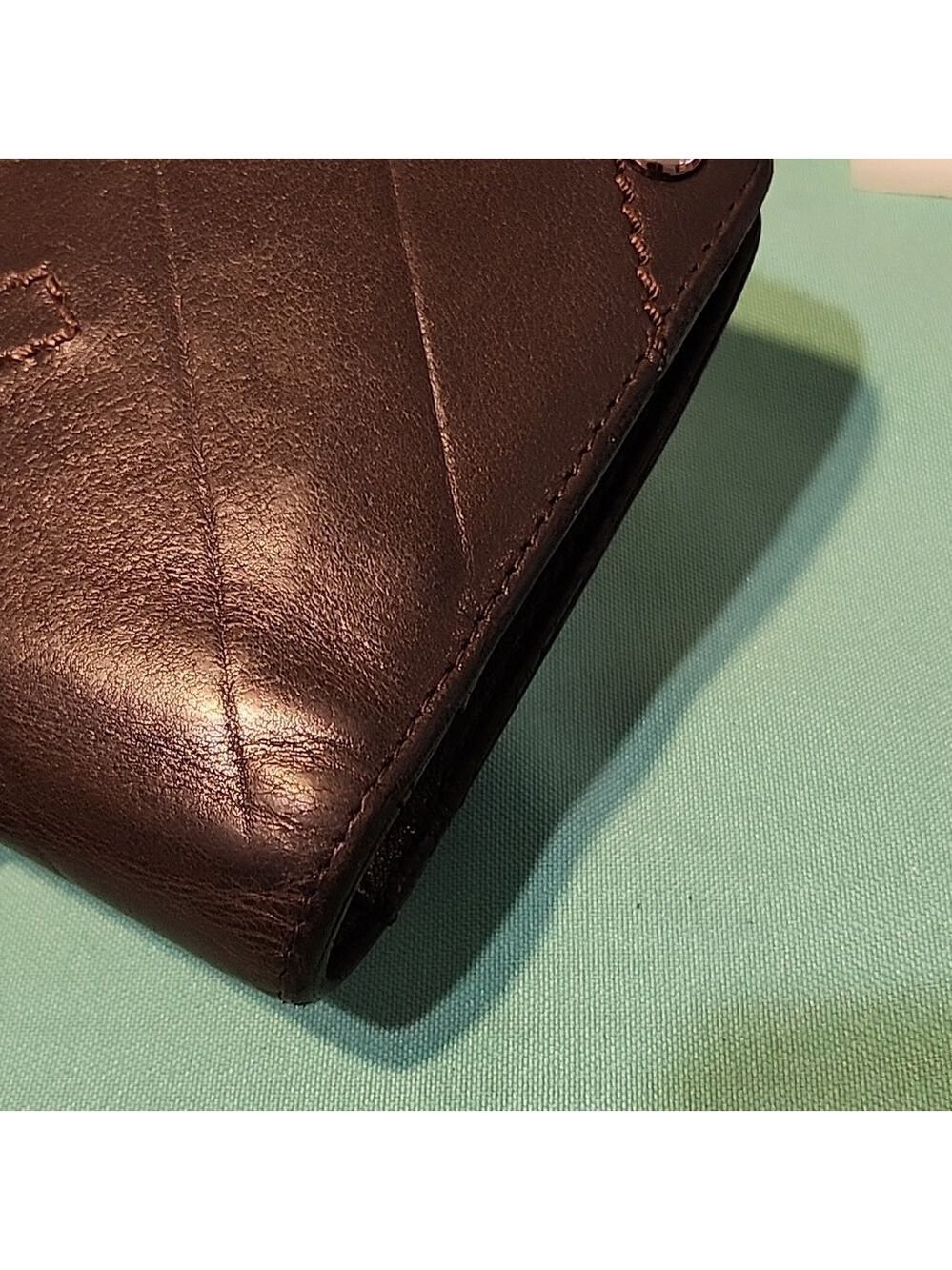 Chanel #7 🌟 Bifold Long wallet converted to Crossbody chain purse - Picture 9 of 13